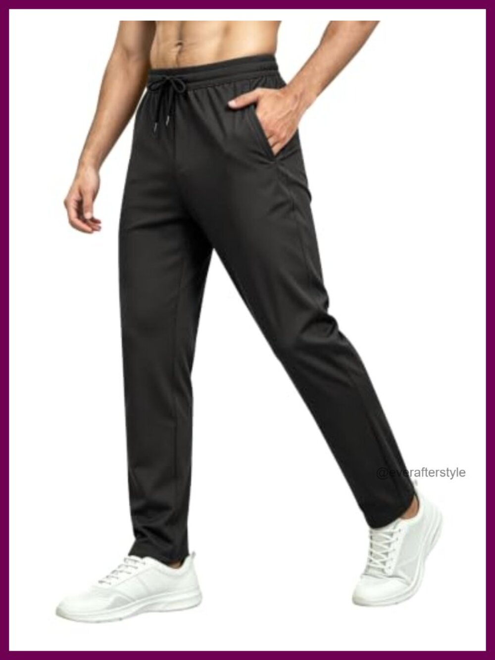 Tall Mens Extra Long Inseam Sweatpants Joggers Track Pants Zip Pockets